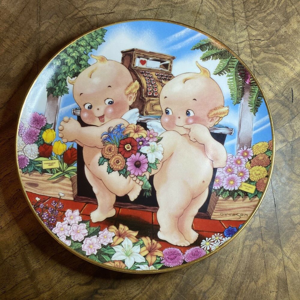 Kewpies Budding Romance Plate Otteson 1994